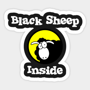 Black Sheep Inside Sticker